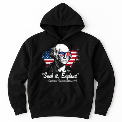 Suck It England Funny 4th Of July George Washington 1776 Hoodie