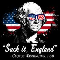 Suck It England Funny 4th Of July George Washington 1776 Impact Tech Backpack