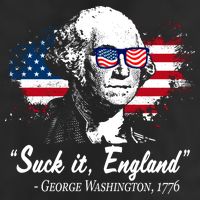 Suck It England Funny 4th Of July George Washington 1776 Adult Drive Performance Visor