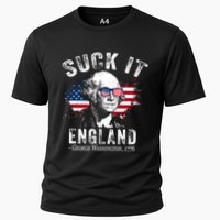 Suck It England Funny 4th Of July George Washington 1776 Cooling Performance Crew T-Shirt