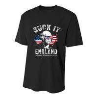 Suck It England Funny 4th Of July George Washington 1776 Youth Performance Sprint T-Shirt