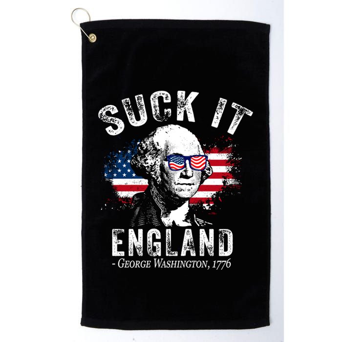 Suck It England Funny 4th Of July George Washington 1776 Golf Towel