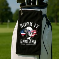 Suck It England Funny 4th Of July George Washington 1776 Golf Towel