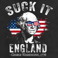 Suck It England Funny 4th Of July George Washington 1776 Golf Towel