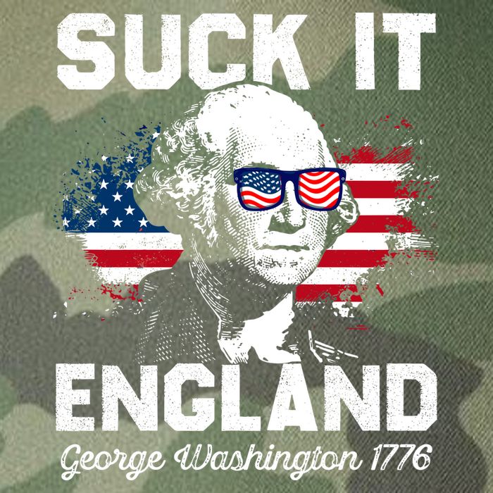 Suck It England Funny 4th Of July George Washington 1776 Legacy Tie Dye Trucker Hat