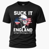Suck It England Funny 4th Of July George Washington 1776 Cooling Performance Crew T-Shirt