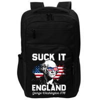 Suck It England Funny 4th Of July George Washington 1776 Impact Tech Backpack