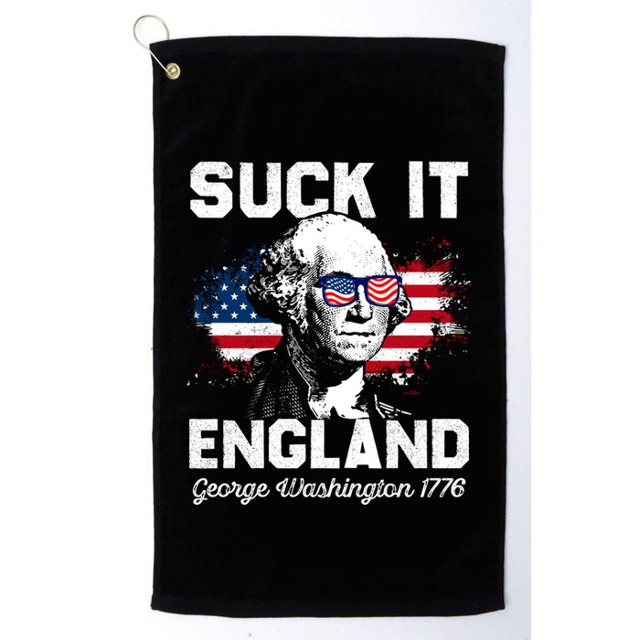 Suck It England Funny 4th Of July George Washington 1776 Golf Towel