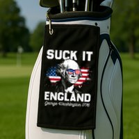 Suck It England Funny 4th Of July George Washington 1776 Golf Towel