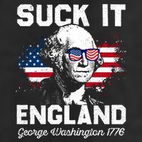 Suck It England Funny 4th Of July George Washington 1776 Golf Towel