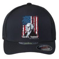 Suck It England Funny 4th Of July George Washington 1776 Flexfit Unipanel Trucker Cap