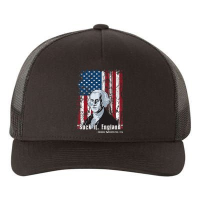 Suck It England Funny 4th Of July George Washington 1776 Yupoong Adult 5-Panel Trucker Hat