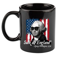 Suck It England Funny George Washington Usa Flag 4th Of July 11oz C Handle Ceramic Mug