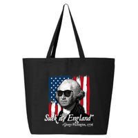 Suck It England Funny George Washington Usa Flag 4th Of July 25L Jumbo Tote