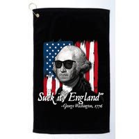 Suck It England Funny George Washington Usa Flag 4th Of July Golf Towel