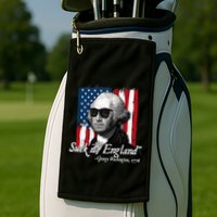Suck It England Funny George Washington Usa Flag 4th Of July Golf Towel