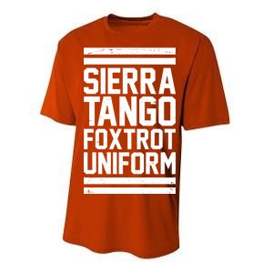 Sierra Tango Foxtrot Uniform STFU Performance Sprint T-Shirt