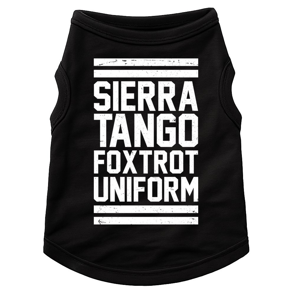 Sierra Tango Foxtrot Uniform STFU Doggie Tank