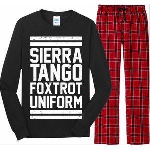 Sierra Tango Foxtrot Uniform STFU Long Sleeve Pajama Set