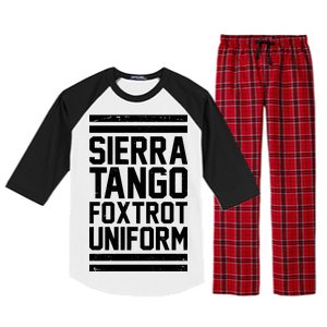 Sierra Tango Foxtrot Uniform STFU Raglan Sleeve Pajama Set