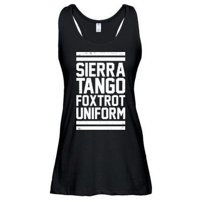 Sierra Tango Foxtrot Uniform STFU Ladies Essential Flowy Tank
