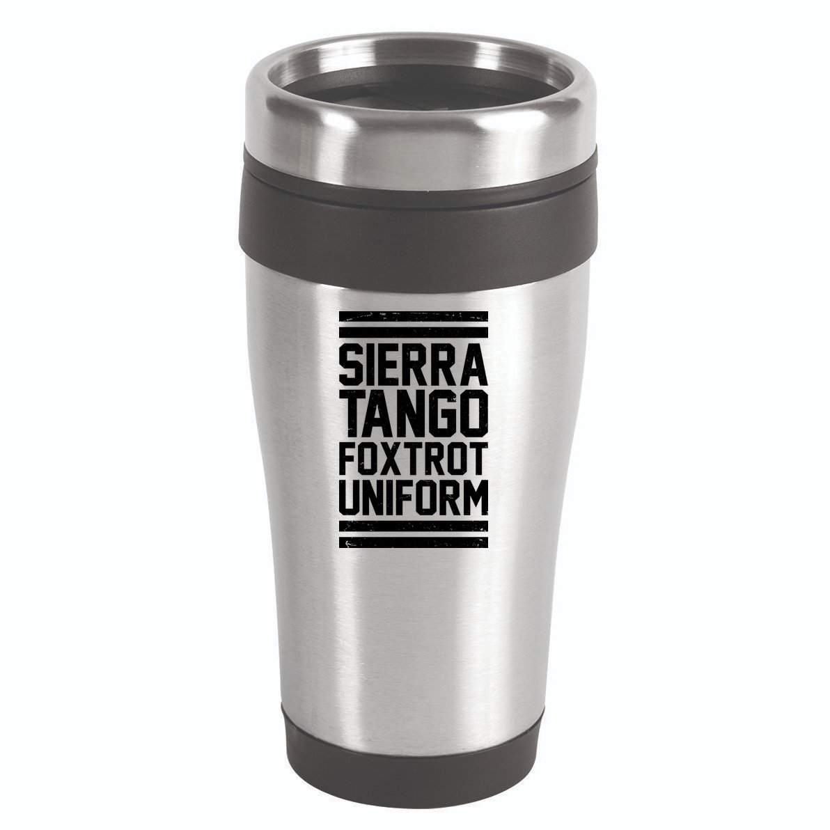 Sierra Tango Foxtrot Uniform STFU 16oz Travel Tumbler