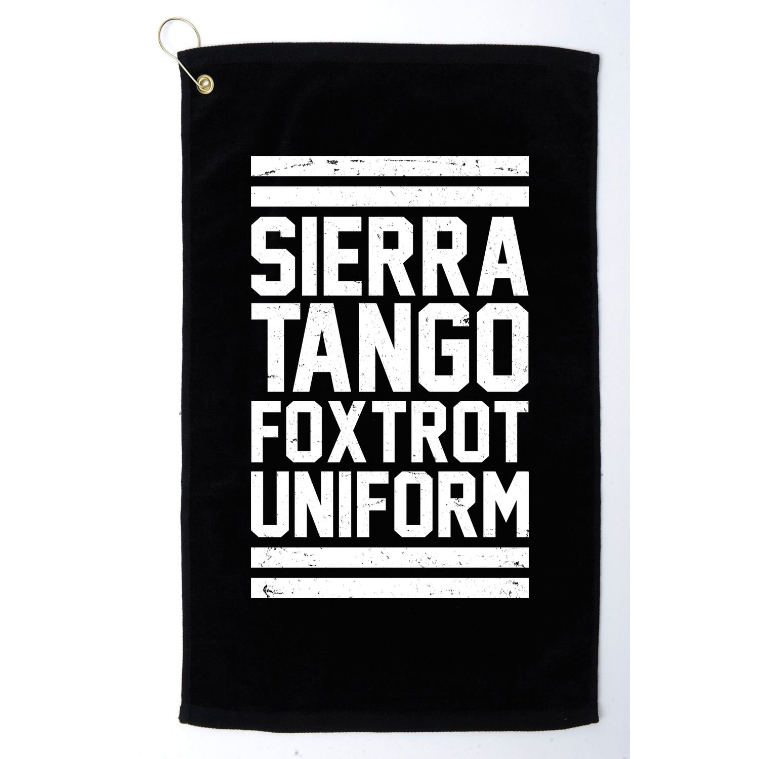 Sierra Tango Foxtrot Uniform STFU Golf Towel
