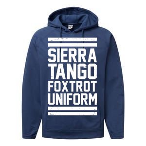 Sierra Tango Foxtrot Uniform STFU Performance Fleece Hoodie