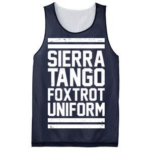 Sierra Tango Foxtrot Uniform STFU Mesh Reversible Basketball Jersey Tank