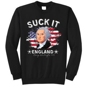 Suck It Funny England 4th of July George Washington Sweatshirt