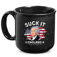 Suck It Funny England 4th of July George Washington 15oz Campfire Ceramic Mug