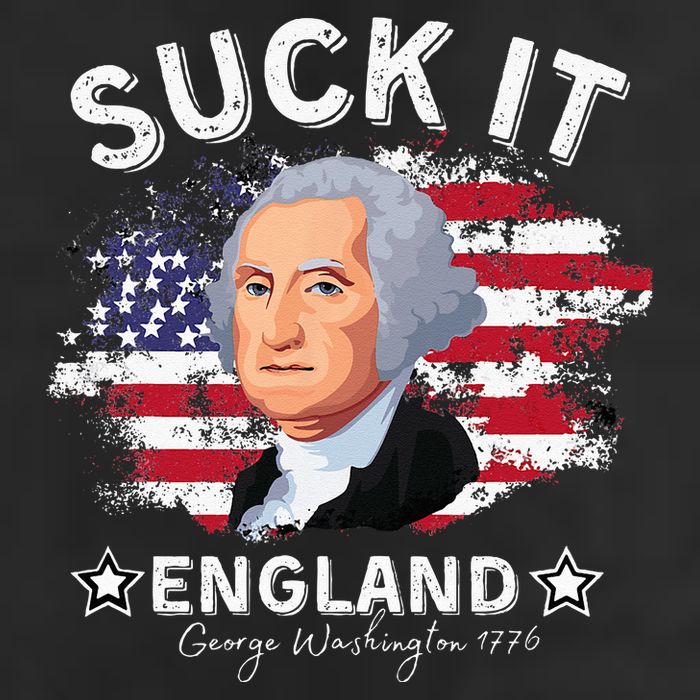 Suck It Funny England 4th of July George Washington Golf Towel