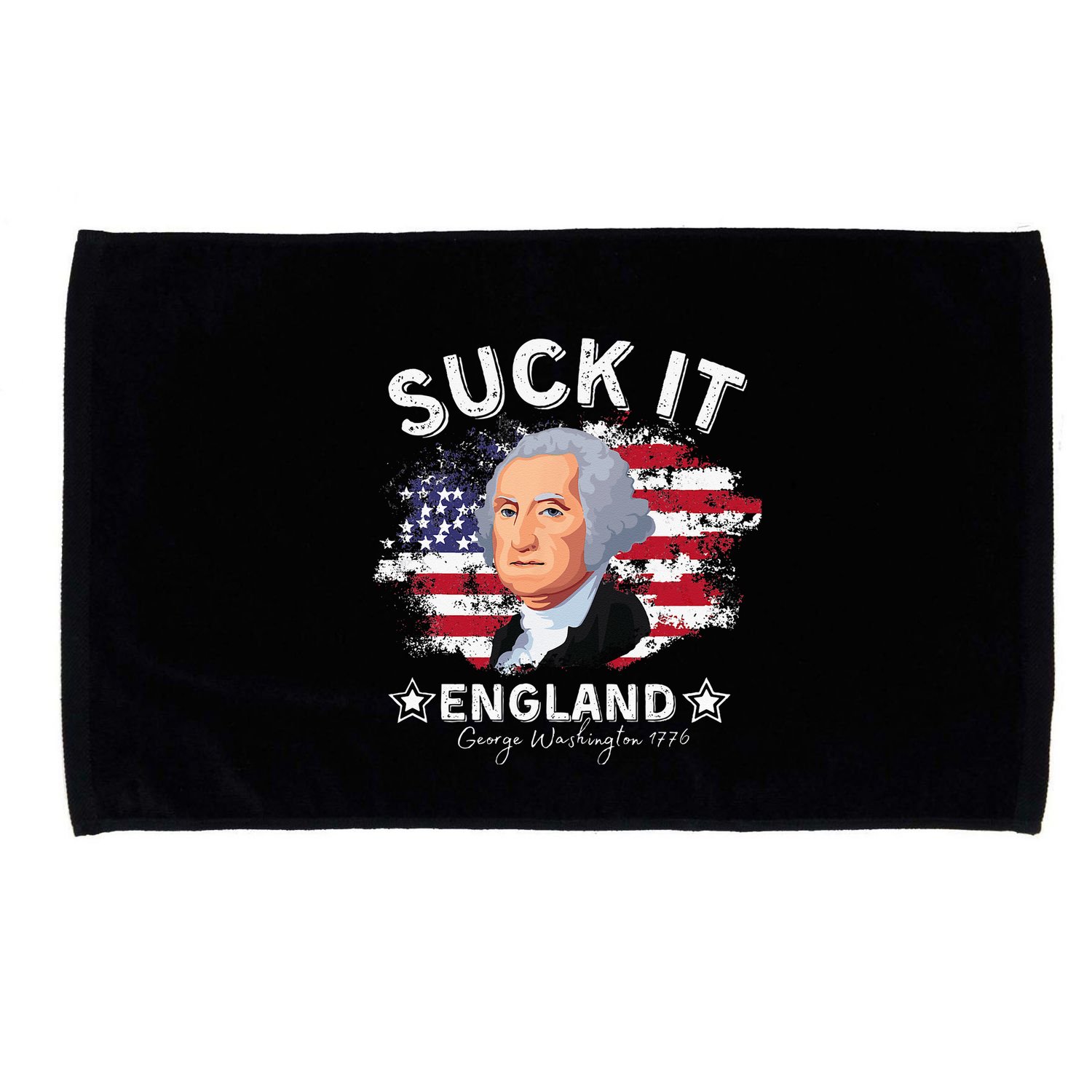 Suck It Funny England 4th of July George Washington Microfiber Hand Towel
