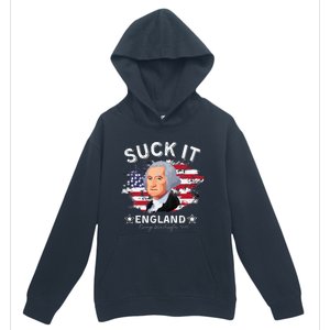 Suck It Funny England 4th of July George Washington Urban Pullover Hoodie