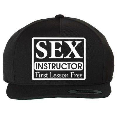 Sex Instructor First Free Lesson Wool Snapback Cap