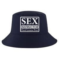 Sex Instructor First Free Lesson Cool Comfort Performance Bucket Hat