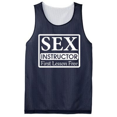 Sex Instructor First Free Lesson Mesh Reversible Basketball Jersey Tank