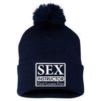 Sex Instructor First Free Lesson Pom Pom 12in Knit Beanie