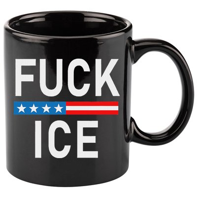 Support Immigrants Fuck Ice 11oz C Handle Ceramic Mug
