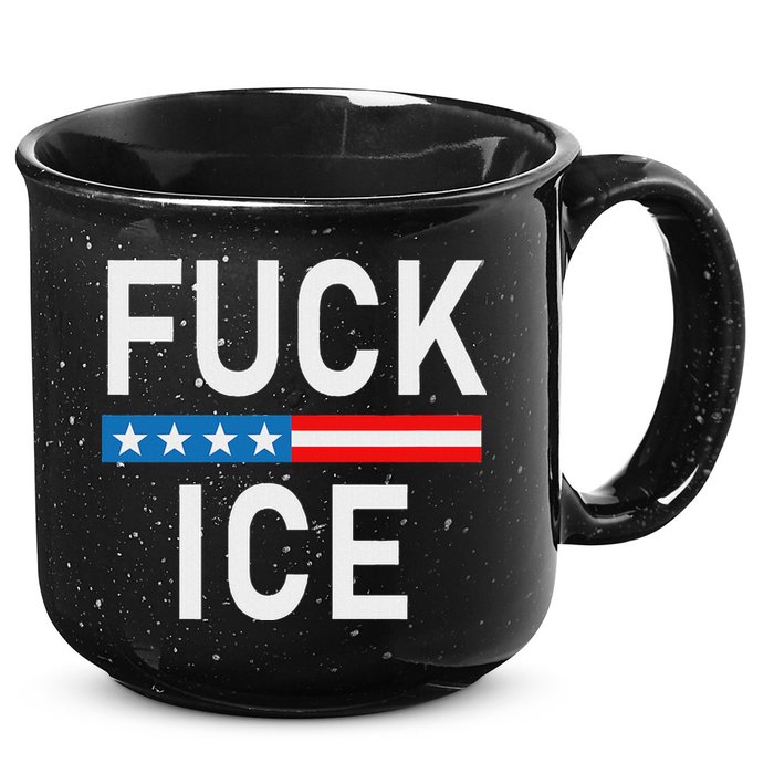 Support Immigrants Fuck Ice 15oz Campfire Ceramic Mug