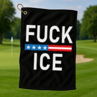 Support Immigrants Fuck Ice Golf Towel