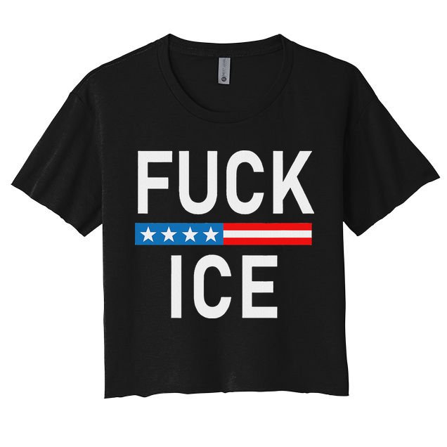 Support Immigrants Fuck Ice Crop Top