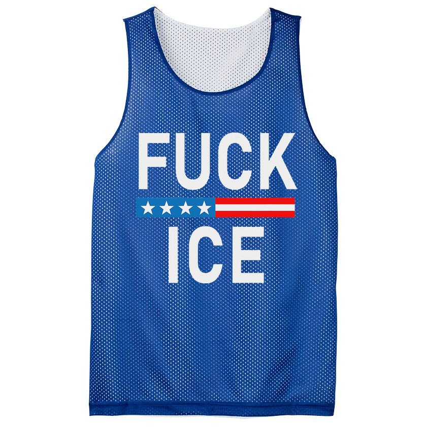 Support Immigrants Fuck Ice Mesh Reversible Basketball Jersey Tank