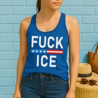 Support Immigrants Fuck Ice Womens Tank Top