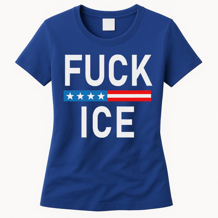 Support Immigrants Fuck Ice Womens T-Shirt