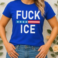 Support Immigrants Fuck Ice Womens T-Shirt