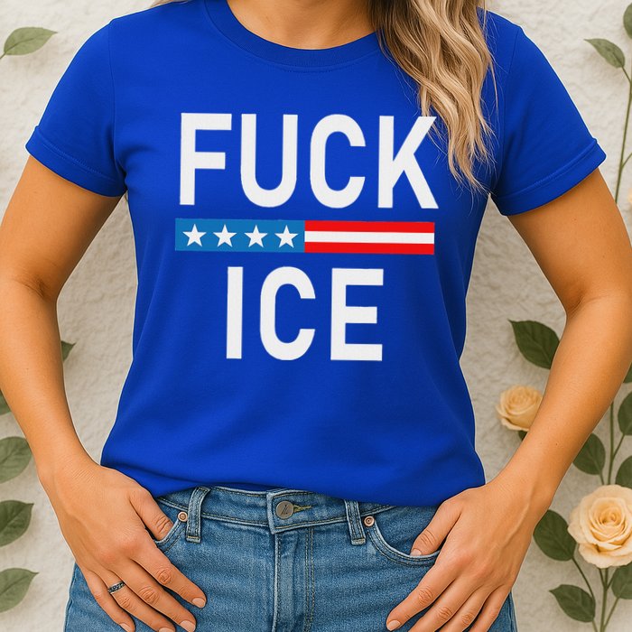 Support Immigrants Fuck Ice Womens T-Shirt