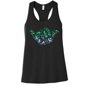 Surf Icons For Surfer Surf Surfing Women's Racerback Tank