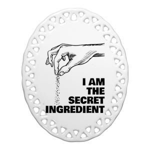 Secret Ingredient Funny Cooking Cook Chef Ceramic Oval Ornament