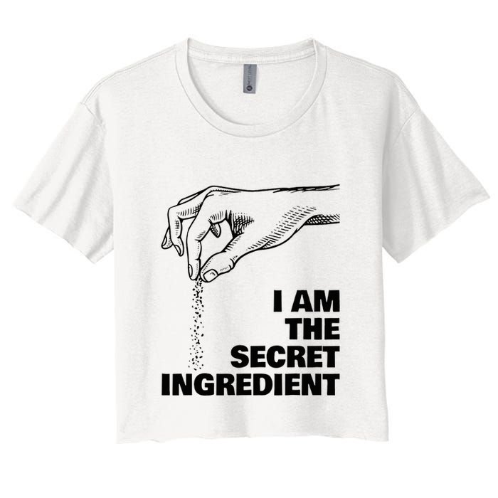Secret Ingredient Funny Cooking Cook Chef Women's Crop Top Tee